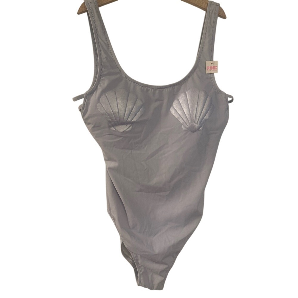 Victoria's Secret Light Lavender Shell One-Piece Swimsuit NWT size S - Picture 3 of 8